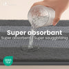 Lot de 2 Tapis de Bain Antidérapant chenille microfibre 60x90cm gris - vuunut.com