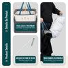 Panier a linge 1 compartiment et sac amovible auto ajustant avec couvercle 90L Anthracite - vuunut.com