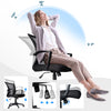 Fauteuil de Bureau Ergonomique pivotant avec dossier toile respirant Noir - vuunut.com