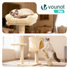 Arbre a chat 112cm multi niveaux Griffoir et niche Beige - vuunut.com