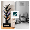Bibliotheque Arbre etagere a Livres 38x19x113cm Noir - vuunut.com
