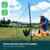 Kit cloture filet a poules PE avec piquets 12m vert - vuunut.com