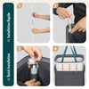 Panier a linge 1 compartiment et sac amovible auto ajustant avec couvercle 90L Anthracite - vuunut.com