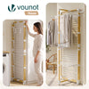 Sechoir a linge vertical tour etendoir pliable 4 niveaux 99x69x175.5 cm style bois blanc - vuunut.com