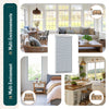 Store moustiquaire pour fenetre enroulable et recoupable en pvc L80 x H130 cm Blanc - vuunut.com