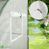 Serre de jardin hivernage murale adossee avec bache PE 200x100x180cm blanc - vuunut.com