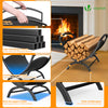 Range Buche Support a bois 40.5x32x33cm en Metal noir - vuunut.com