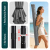 Parasol de jardin inclinable avec aeration et sac bandouliere 270cm gris - vuunut.com