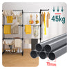Sechoir a linge etendoir extensible 4 Niveaux 190x64x170cm noir-gris - vuunut.com