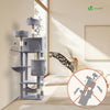 Arbre a chat Grande taille 5 niveaux avec griffoir grattoir 168cm gris - vuunut.com
