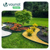 Bordure de jardin plastique flexible 20m avec piquets vert - vuunut.com