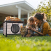 Maison pour Chat en bois avec toit bitumé et entrée en forme d'oreilles de chat Gris - vuunut.com