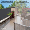 Brise vue occultant en HDPE 230g/m² 1.5x20m avec attaches de fixation anthracite - vuunut.com