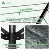 Etendoir a Linge Exterieur Rotatif avec housse de protection et Surface etendage 45m Noir - vuunut.com
