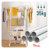 Sechoir a linge etendoir renforce 4 niveaux 125x62x173cm blanc - vuunut.com