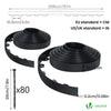 Bordure de jardin PVC flexible 40m avec piquets noir - vuunut.com