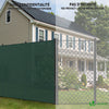 Brise vue occultant en HDPE 150g/m² 1.8x20m avec attaches de fixation vert - vuunut.com