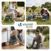 Tabouret pliant antiderapant 32x25x22 cm plastique gris - vuunut.com
