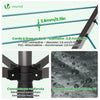 Etendoir a Linge Exterieur Rotatif avec housse de protection et Surface etendage 45m Gris - vuunut.com