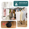 Etendoir a linge deluxe pliable grande capacite 173x94x123cm style bois noir - vuunut.com