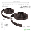 Bordure de jardin PVC flexible 40m avec piquets marron - vuunut.com