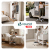 Marche pied pliable en acier portable plateforme antiderapante 38x26cm blanc - vuunut.com