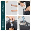 Panier a linge 2 compartiments et sacs amovibles auto ajustant avec couvercle 150L Anthracite - vuunut.com