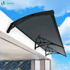 Auvent de porte marquise 200x80 cm en Polycarbonate anti UV Anthracite - vuunut.com