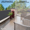 Brise vue occultant en HDPE 230g/m² 1.5x10m avec attaches de fixation anthracite - vuunut.com