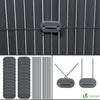 Canisse PVC brise vue ultra renforce avec attaches de fixation 80x300cm gris - vuunut.com