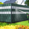 Brise vue occultant PVC 450g/m2 19cm x 140m Vert - vuunut.com