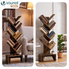 Bibliotheque Arbre etagere a Livres 38x19x113cm Marron Rustique - vuunut.com