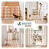 Barriere de securite a pression sans percage Largeur 103-110cm Metal blanc - vuunut.com