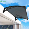Auvent de porte marquise 120x80 cm en Polycarbonate anti UV Anthracite - vuunut.com