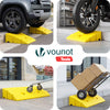 Lot de 2 Rampes de Trottoir en Polypropylene 25x27x11 cm Jaune - vuunut.com