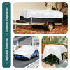 Bâche de Protection en Polyéthylène resistant et impermeable 180g/m² blanche 6x8m - vuunut.com