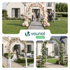 Lot de 4 Arche de jardin pour plantes grimpantes 140x37x240cm en metal Noir - vuunut.com