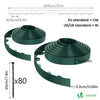 Bordure de jardin PVC flexible 40m avec piquets vert - vuunut.com