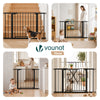 Barriere de securite a pression sans percage Largeur 103-110cm Metal noir - vuunut.com