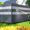 Brise vue occultant PVC 450g/m2 19cm x 140m Anthracite - vuunut.com