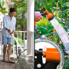 Tuyau d’Arrosage Extensible 15m Renforce avec Accessoires orange - vuunut.com