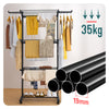 Sechoir a linge etendoir renforce 4 niveaux 125x62x173cm noir - vuunut.com