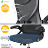 Fauteuil de Bureau Ergonomique pivotant avec appui tête et dossier toile respirant Noir - vuunut.com