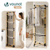 Sechoir a linge vertical tour etendoir pliable 4 niveaux 99x69x175.5 cm style bois noir - vuunut.com