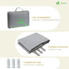 Voile d'ombrage Triangle en Polyester Imperméable avec Kit de Montage 5x5x5m Gris Clair - vuunut.com