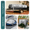 Bâche de Protection en Polyéthylène resistant et impermeable 240g/m² gris et noir 4x8m - vuunut.com