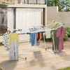 Sechoir a linge etendoir sur pied avec ailes hautes 175x92x106cm Blanc - vuunut.com