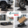 Lot de 2 Rampes de Trottoir en Polypropylene 25x27x11 cm Noir - vuunut.com