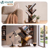 Bibliotheque Arbre etagere a Livres 30x16x60cm Marron Rustique - vuunut.com