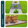 Bordure de jardin PE flexible 20M x 8 CM avec piquets marron - vuunut.com